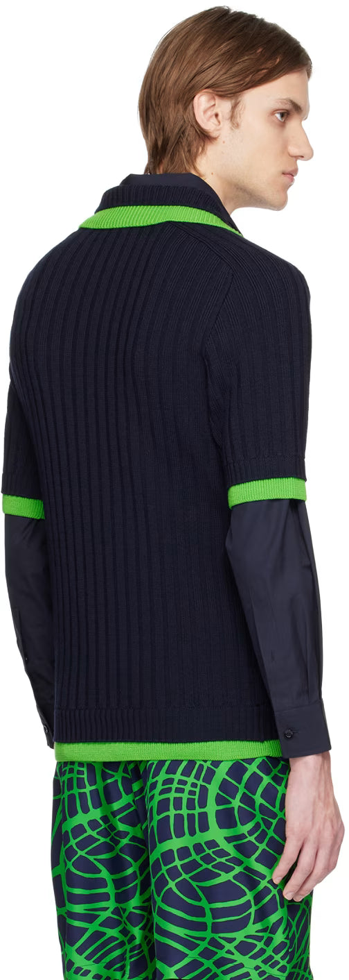 Navy Layered Polo