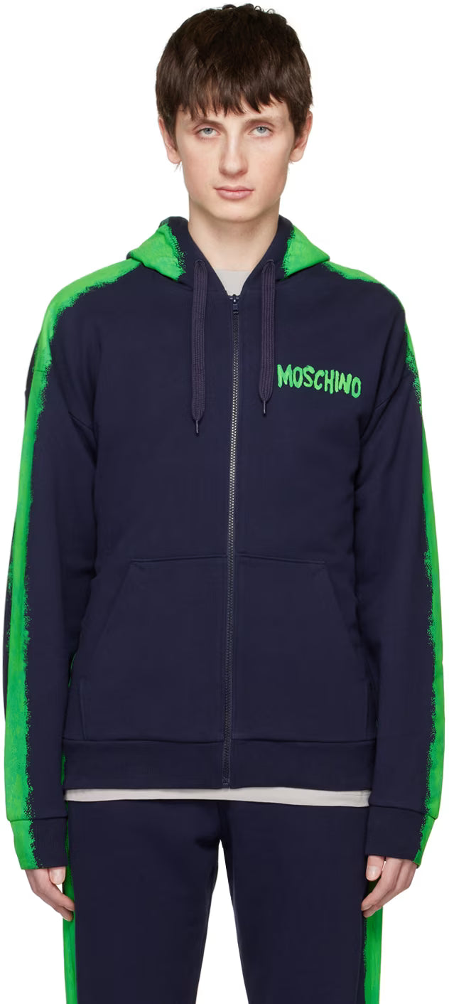 Navy Paint Hoodie