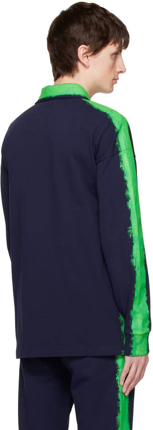 Navy Paint Polo