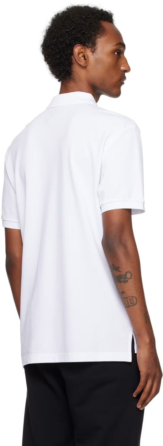 White Double Smiley Polo