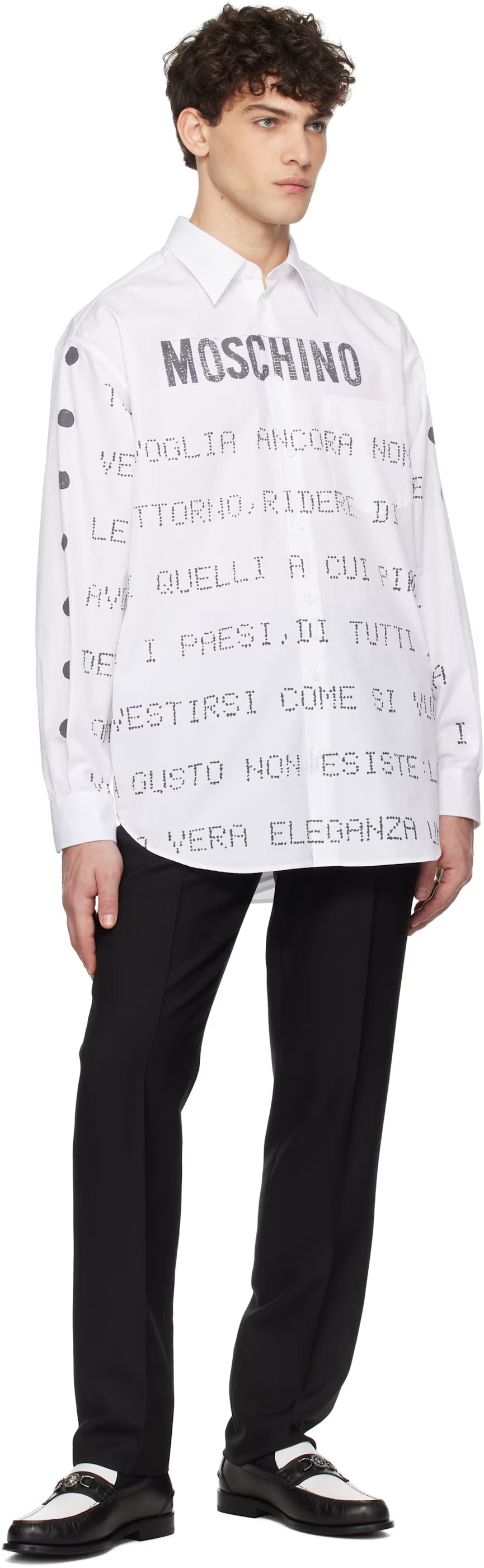 White Poetry Messages Shirt
