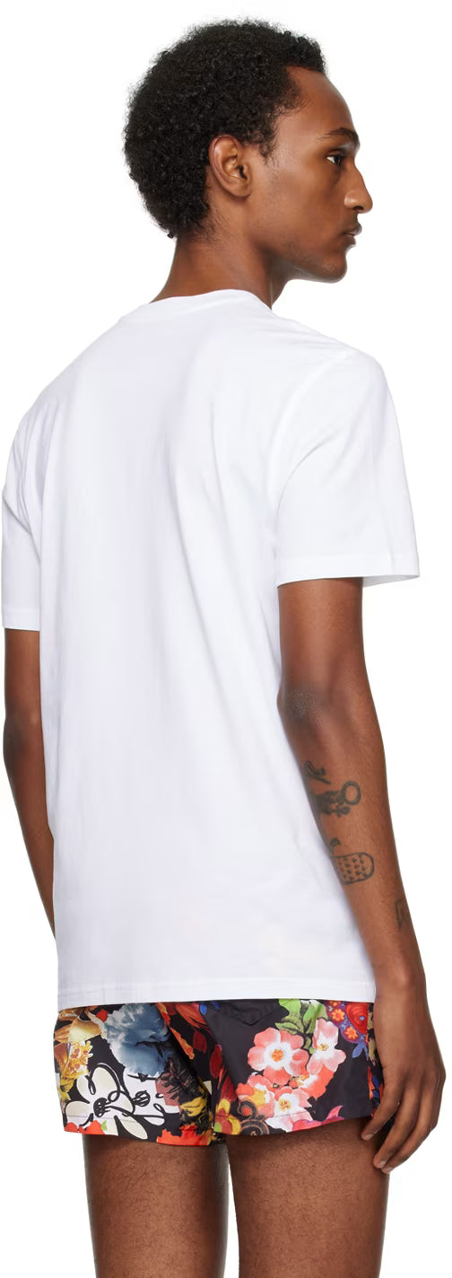 White Small Teddy Mesh T-Shirt