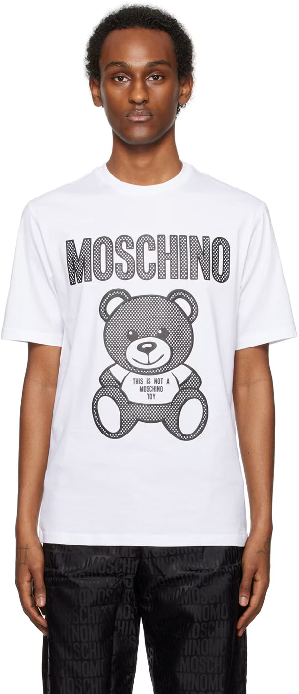 White Teddy Mesh T-Shirt