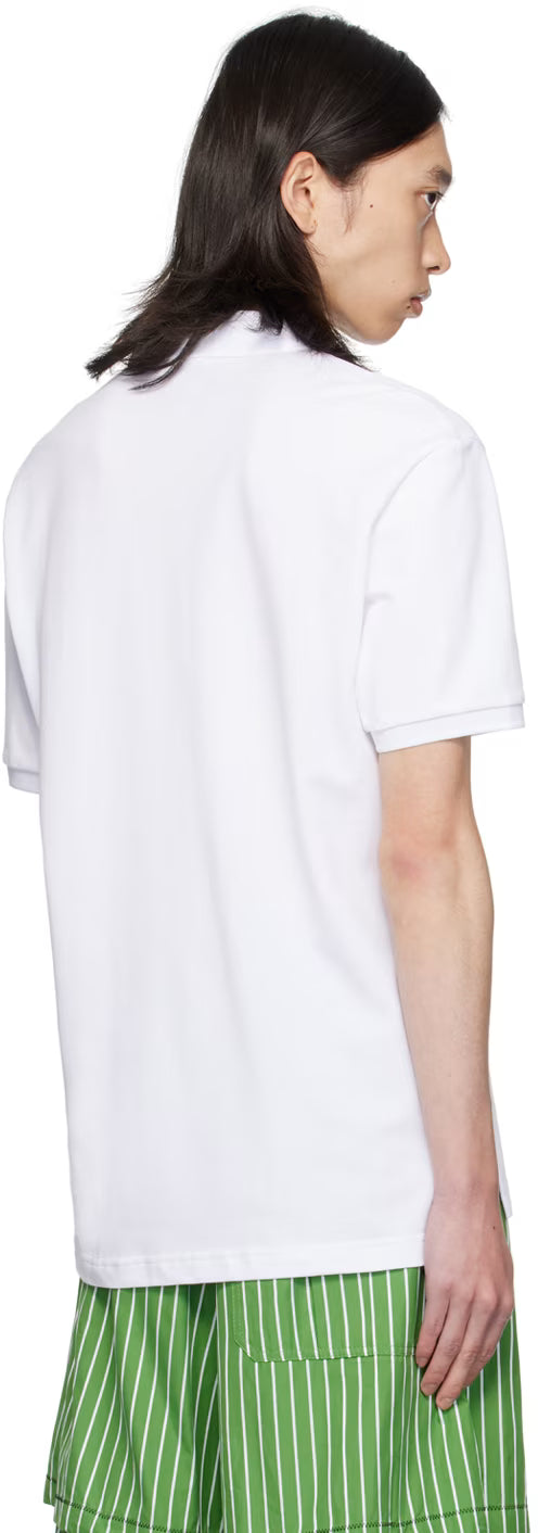 White Teddy Patch Polo