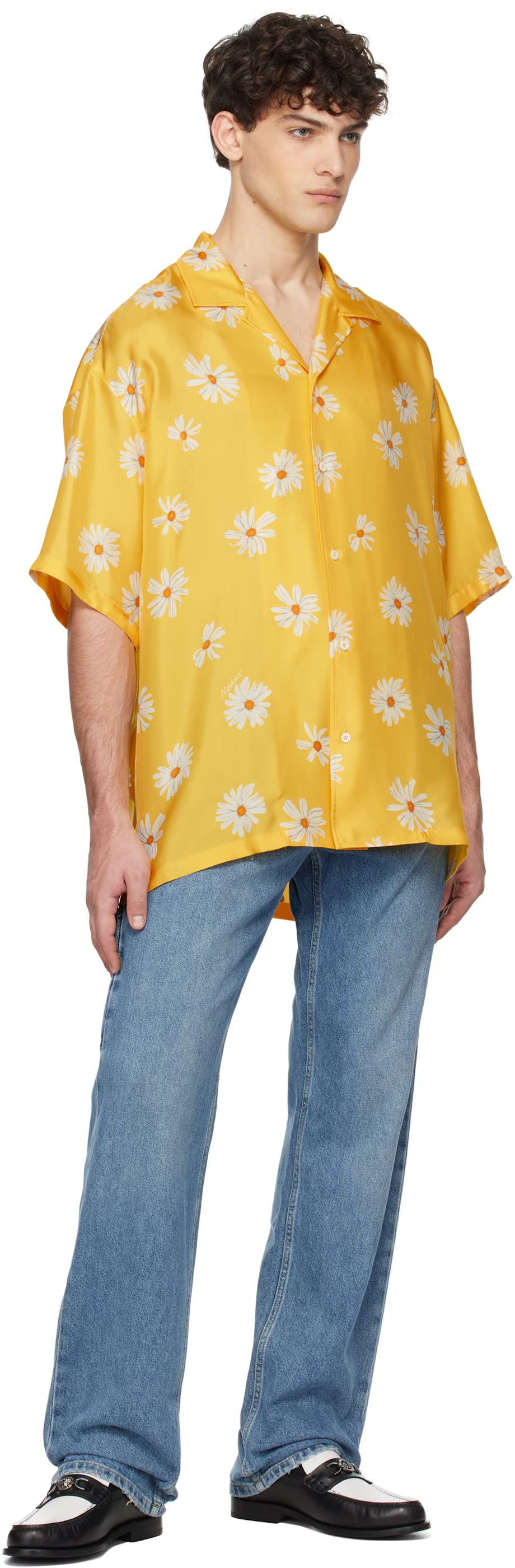 Yellow Allover Daisy Shirt