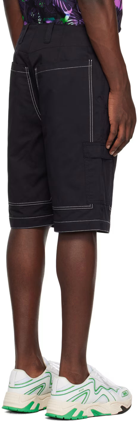 Black Contrast Shorts