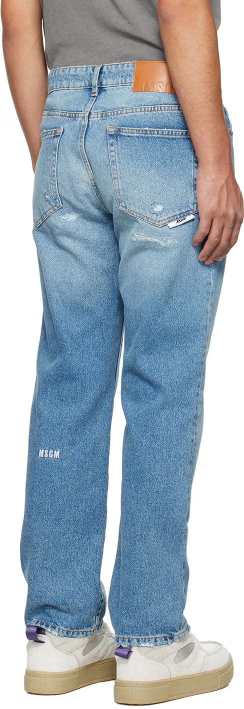 Blue Distressed Jeans