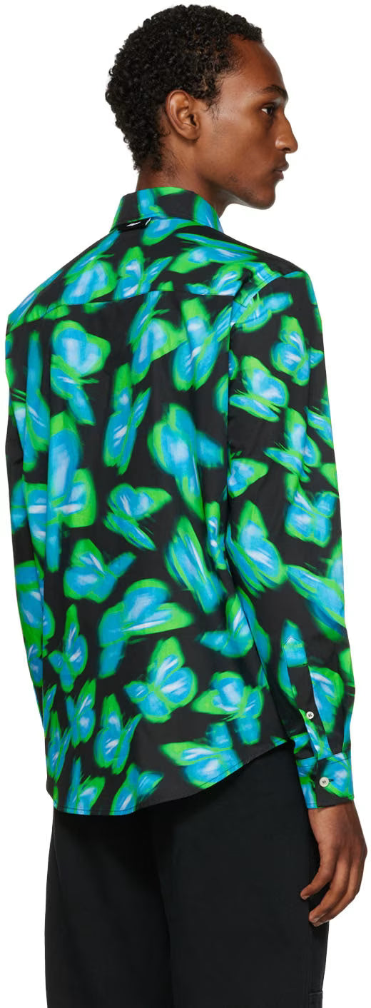 Green & Blue Printed Shirt