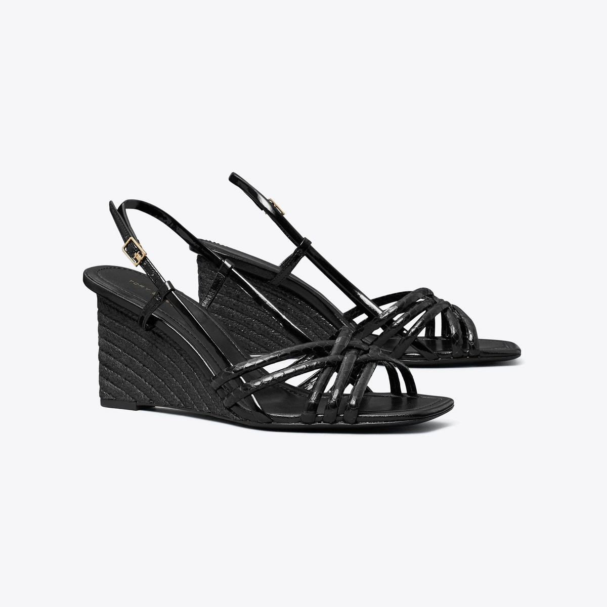 Multi-Strap Espadrille Wedge Sandal