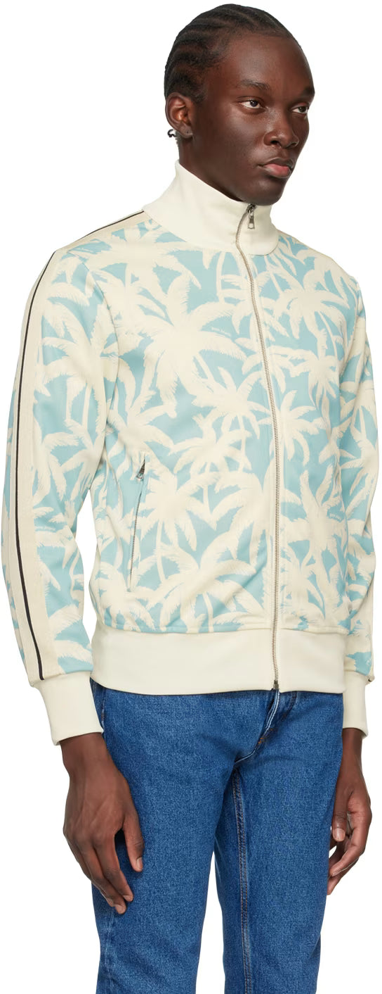 Blue & Off-White Palms Allover Track Jacket