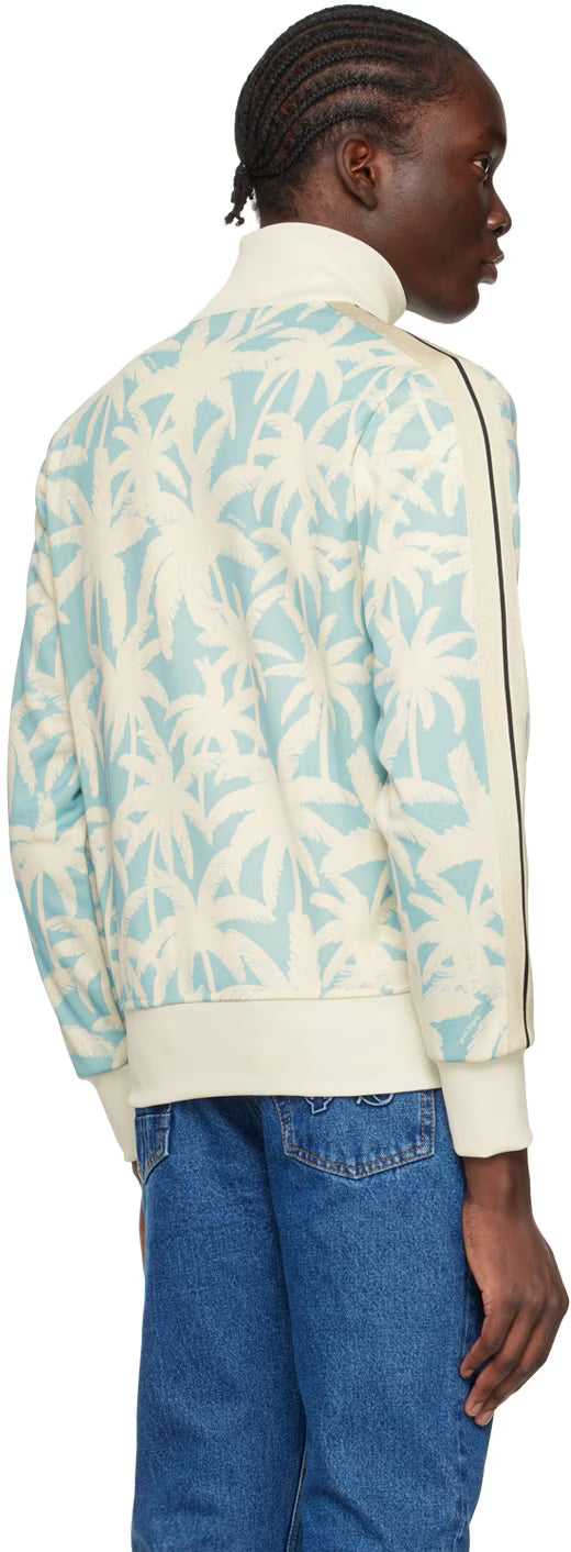 Blue & Off-White Palms Allover Track Jacket