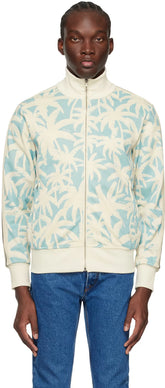 Blue & Off-White Palms Allover Track Jacket