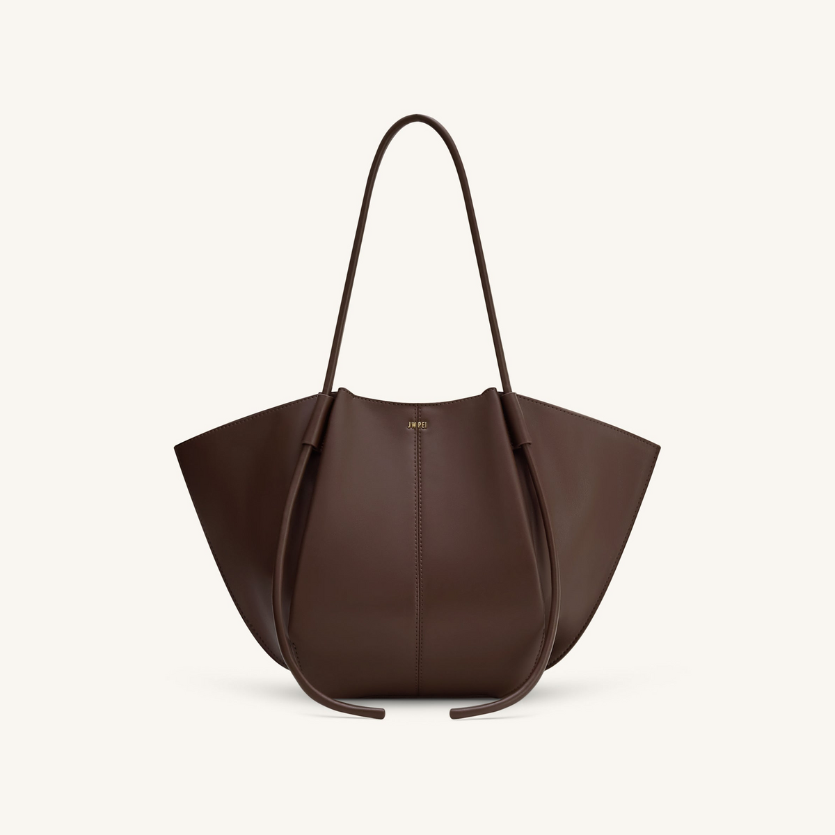 Nala Wide Tote Bag - Deep Brown