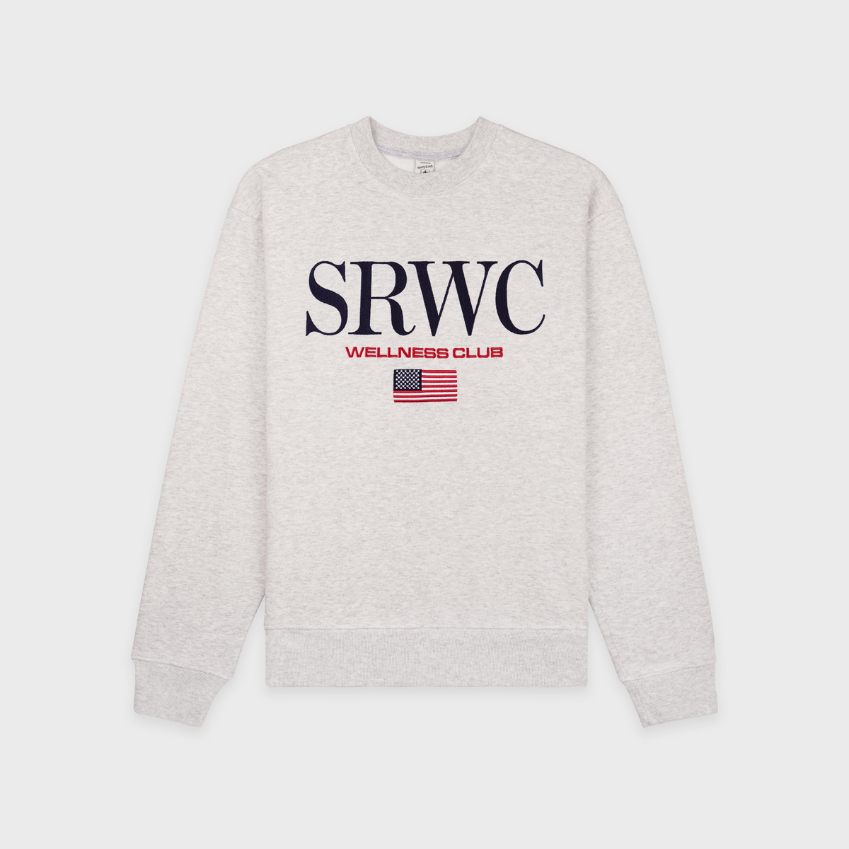 Nautical Embroidered Crewneck - Heather Gray