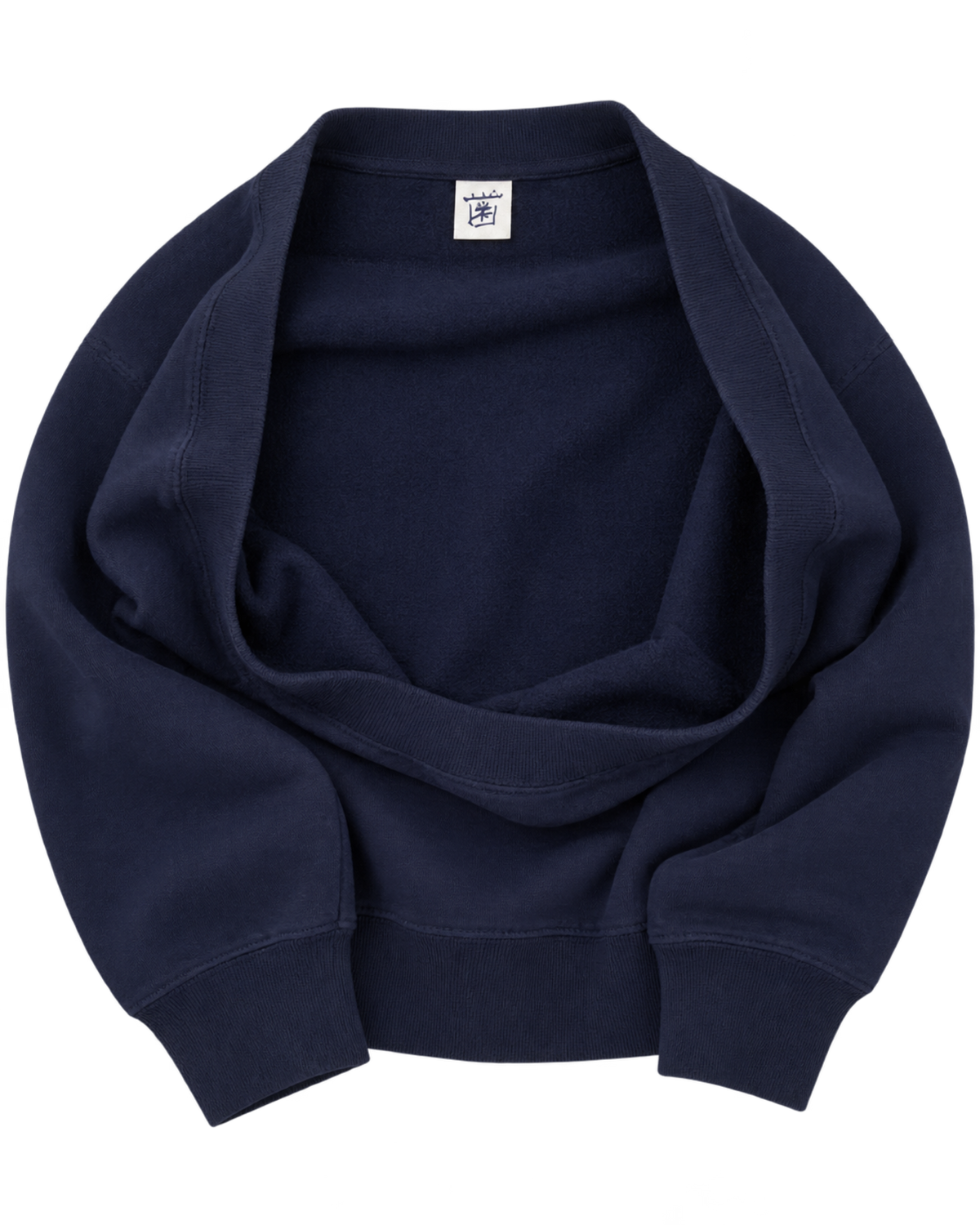 Nautical Embroidered Crewneck - Navy