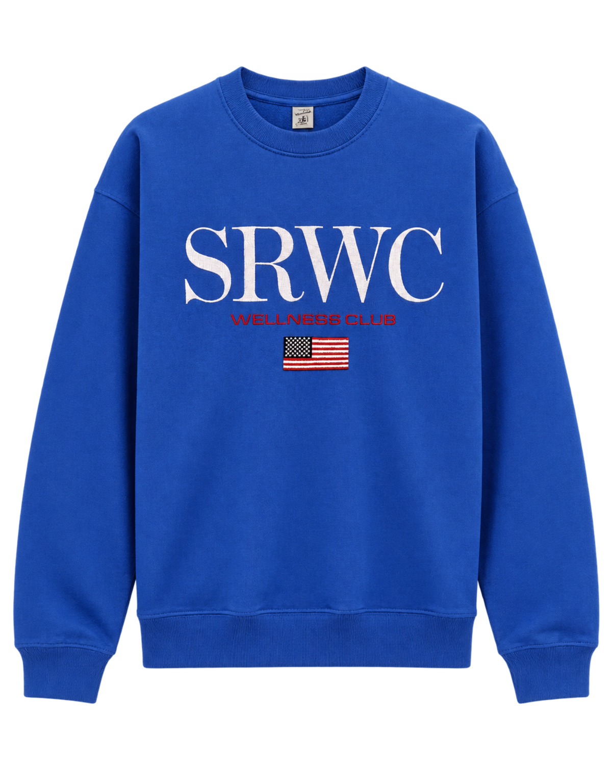 Nautical Embroidered Crewneck - Team Blue/White