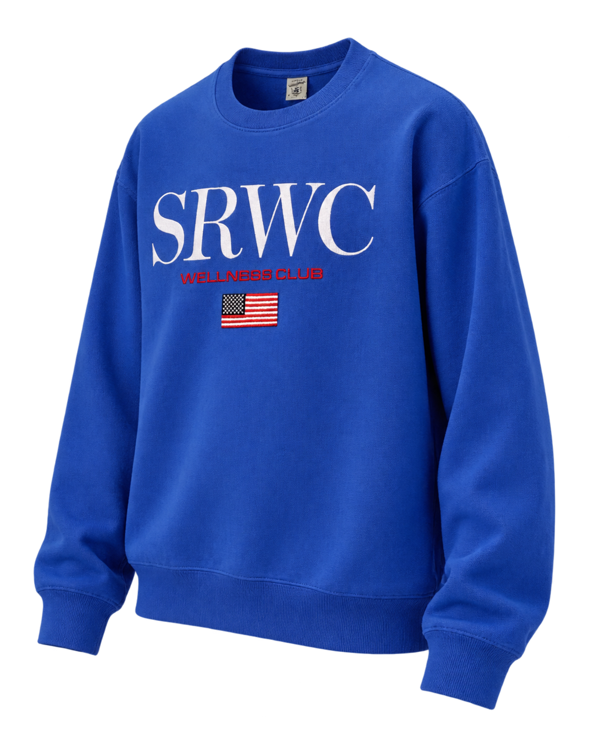 Nautical Embroidered Crewneck - Team Blue/White