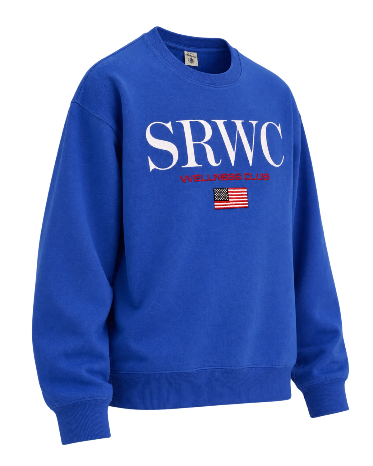 Nautical Embroidered Crewneck - Team Blue/White