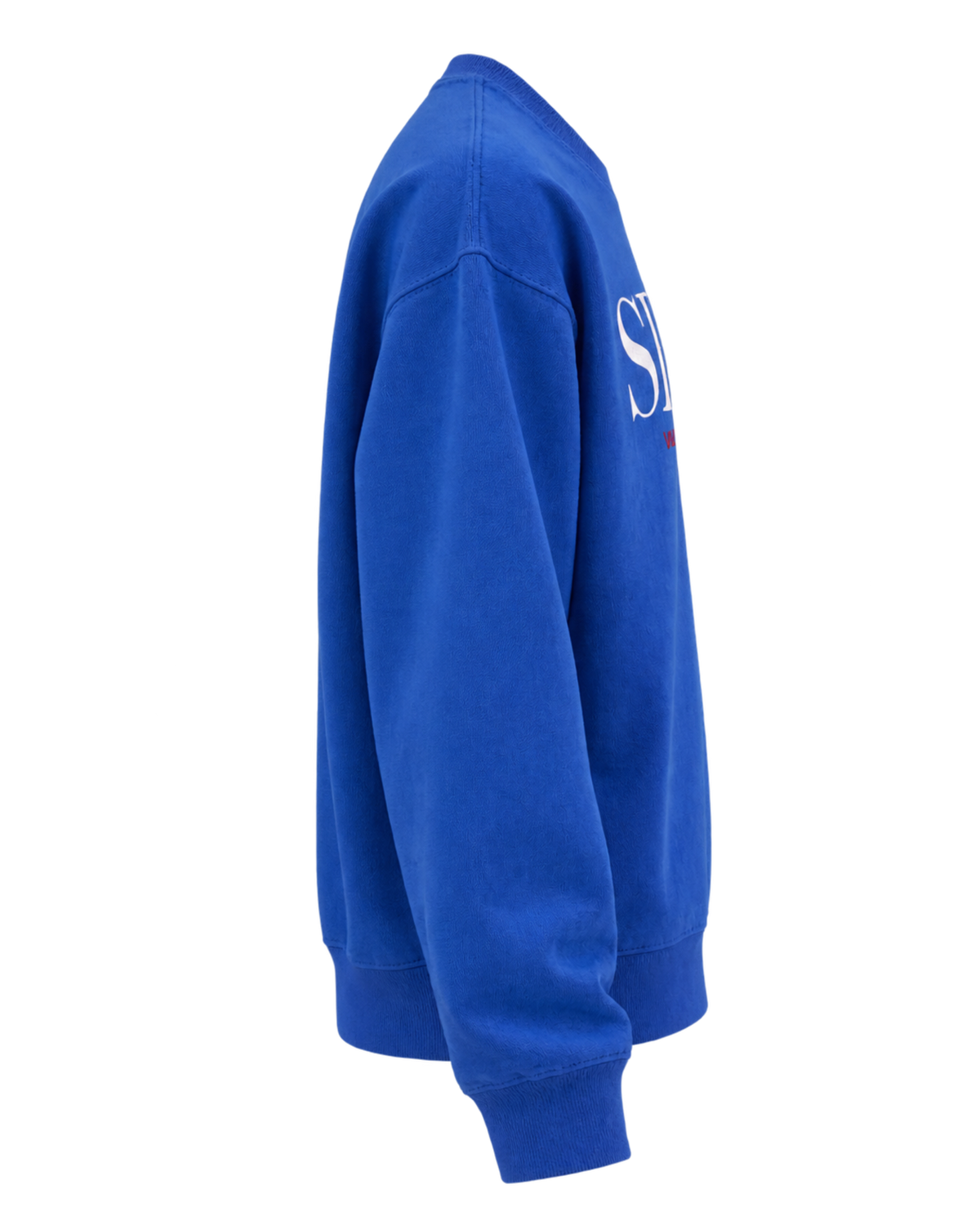 Nautical Embroidered Crewneck - Team Blue/White