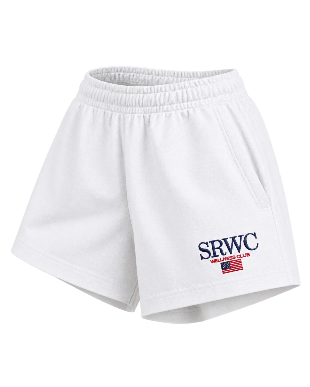 Nautical Embroidered Disco Short - White
