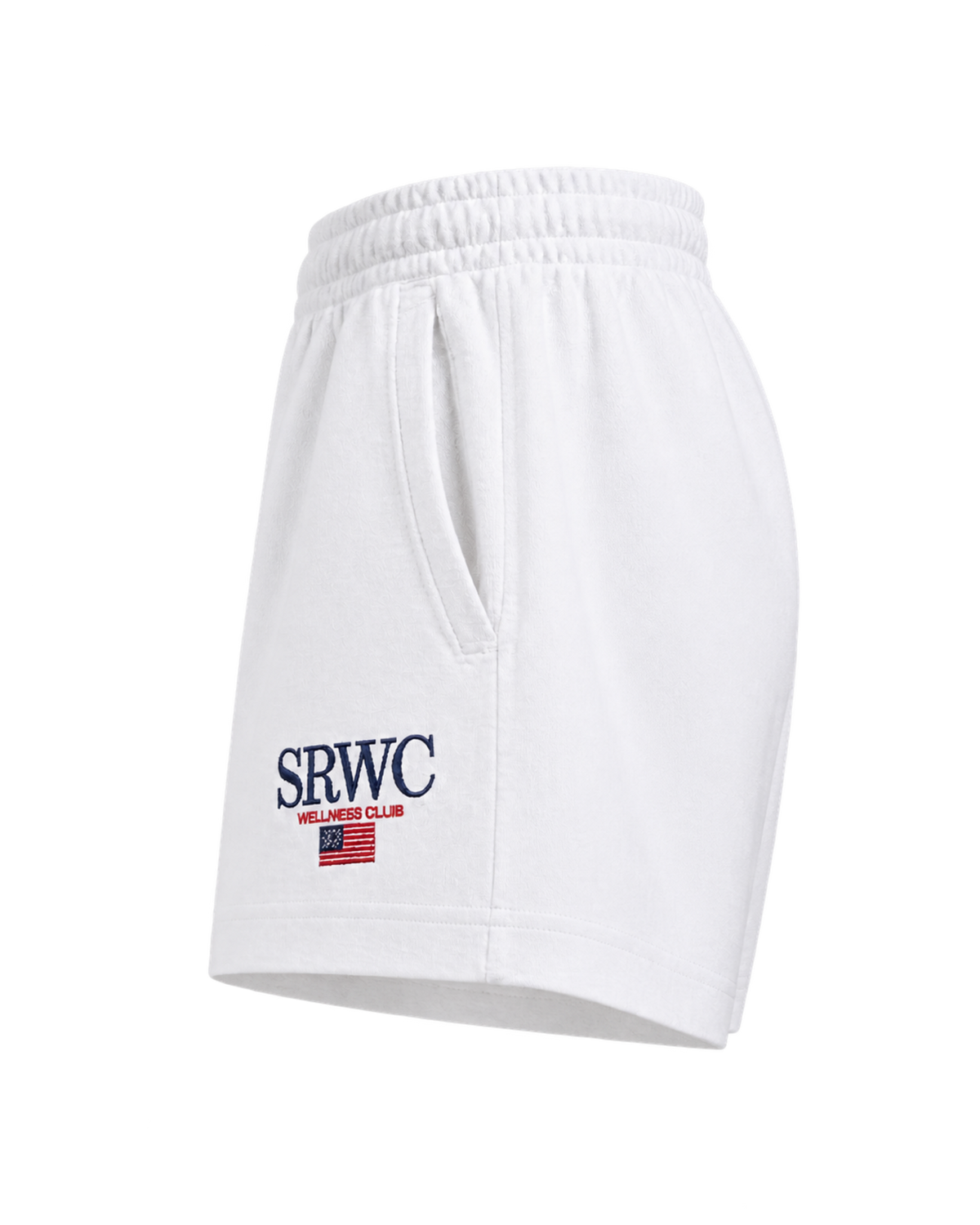 Nautical Embroidered Disco Short - White