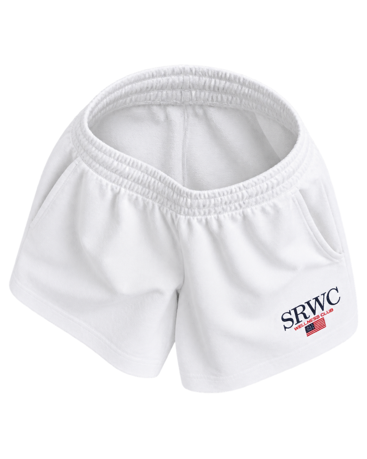 Nautical Embroidered Disco Short - White