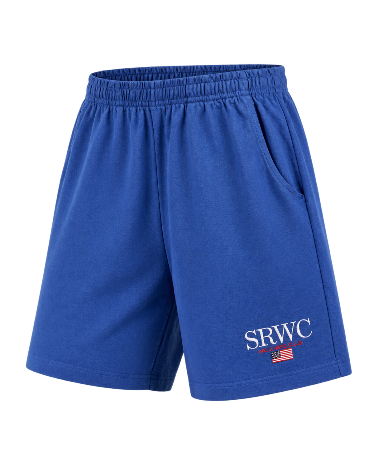 Nautical Embroidered Gym Short - Team Blue/White