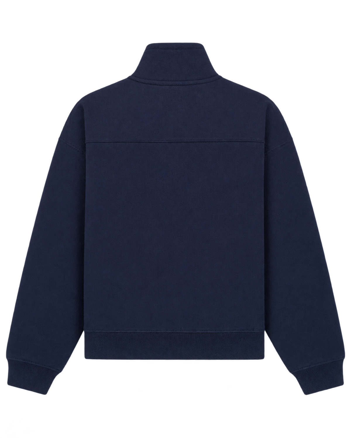 Nautical Embroidered Quarter Zip - Navy