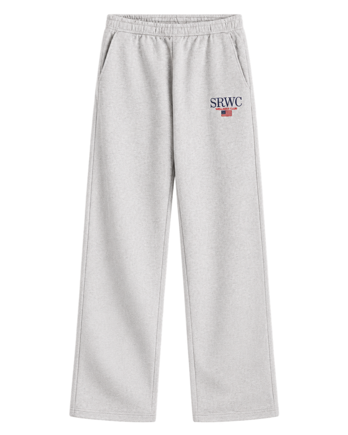 Nautical Embroidered Wide Sweatpant - Heather Gray
