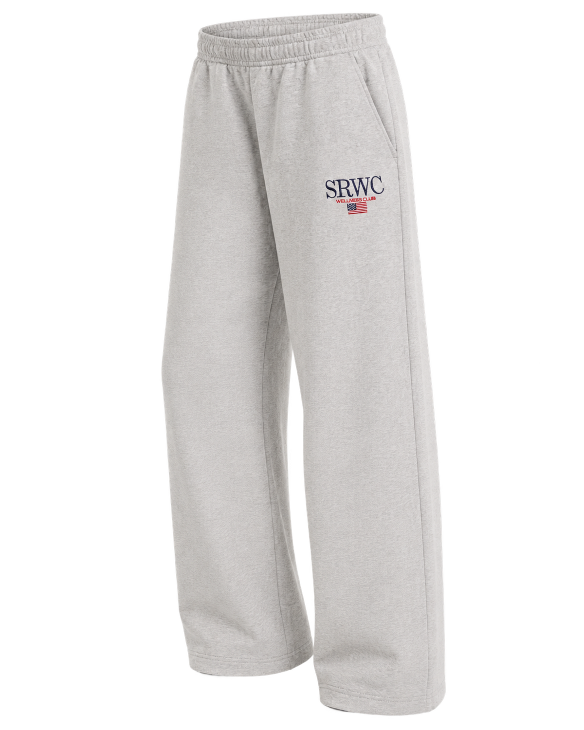 Nautical Embroidered Wide Sweatpant - Heather Gray