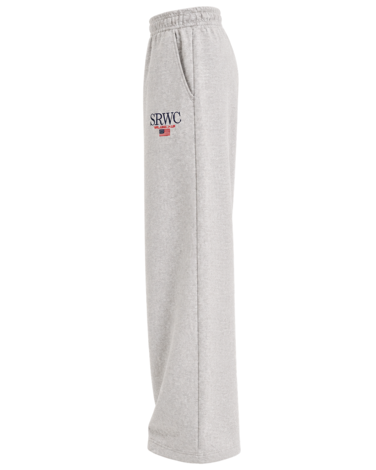 Nautical Embroidered Wide Sweatpant - Heather Gray