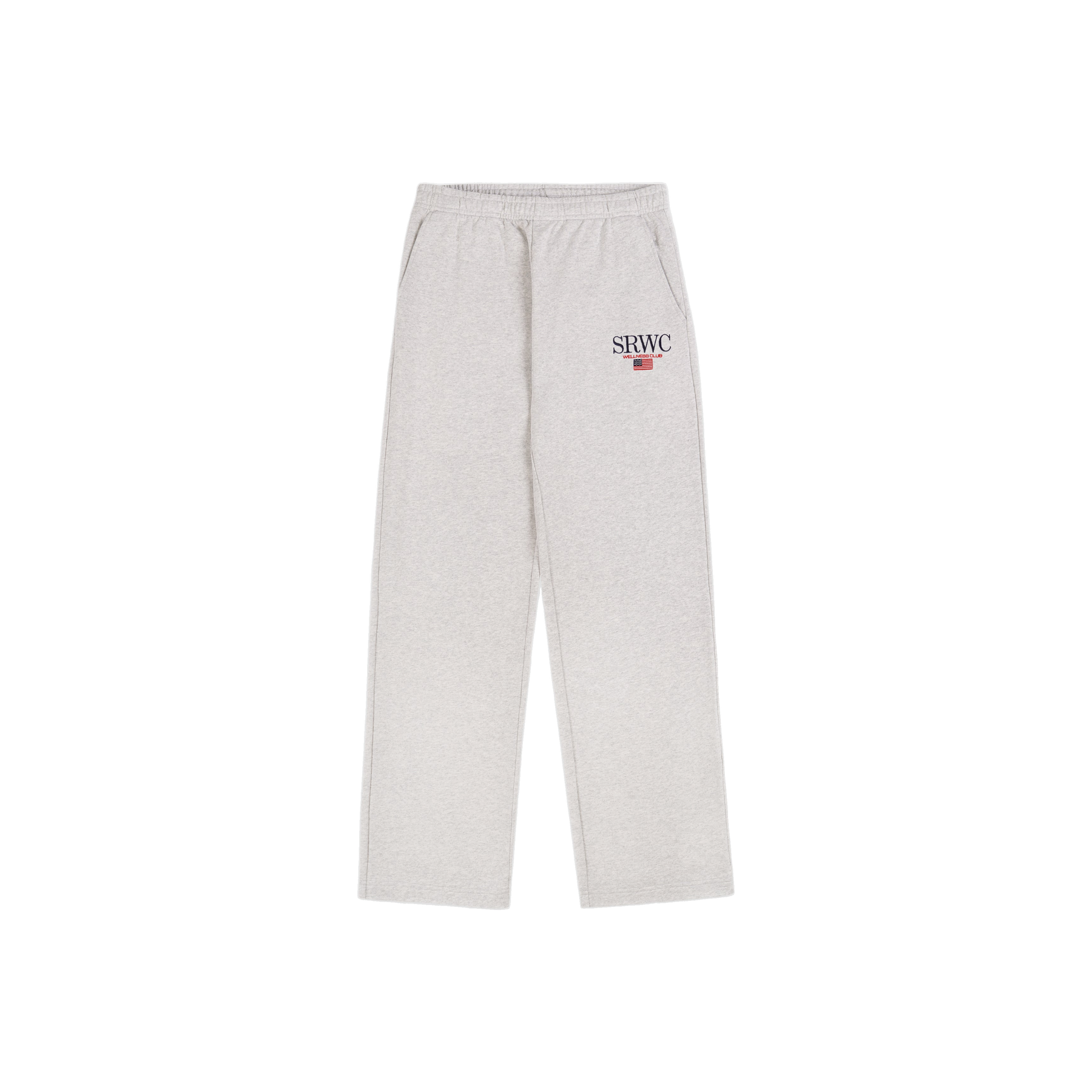 Nautical Embroidered Wide Sweatpant - Heather Gray