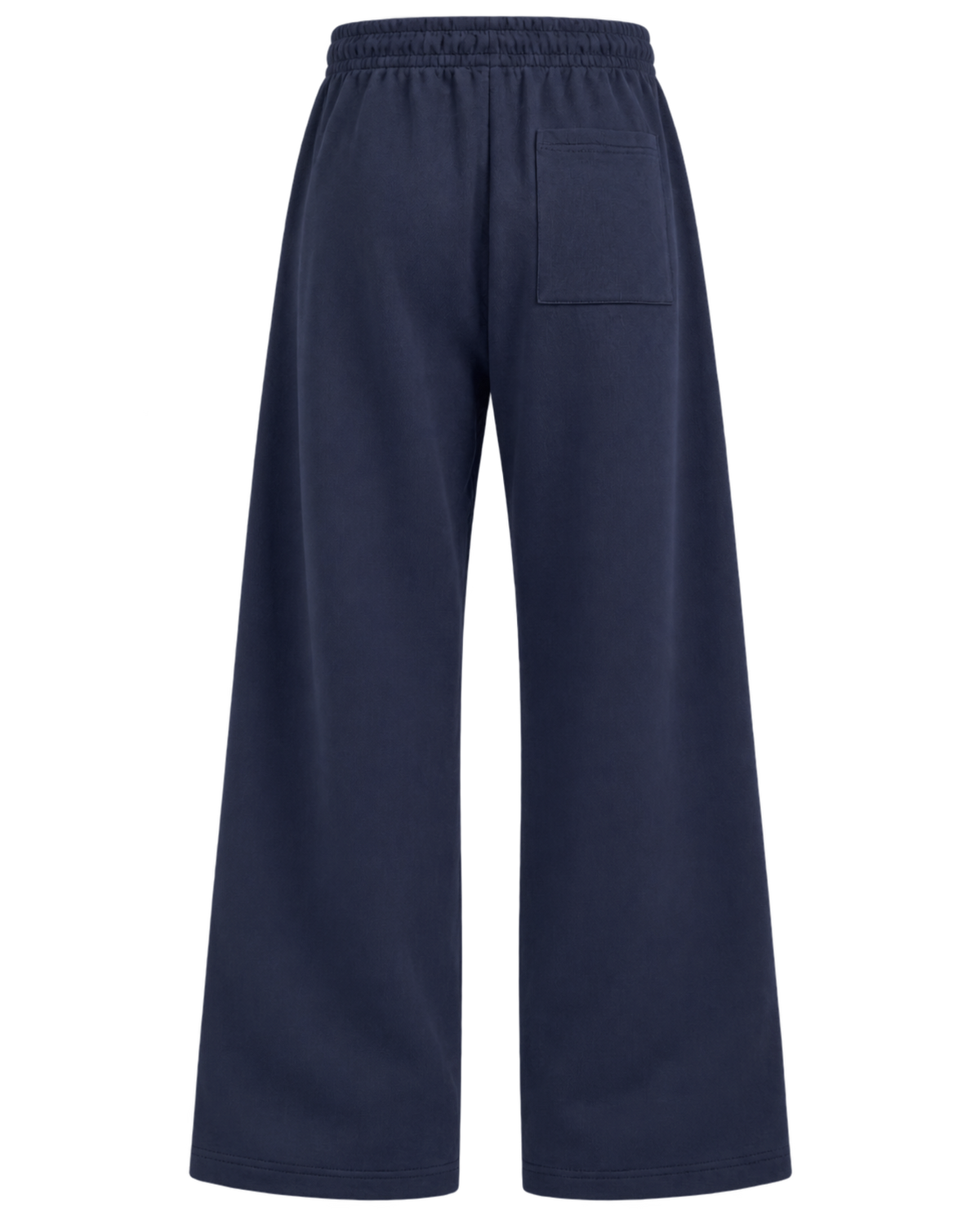 Nautical Embroidered Wide Sweatpant - Navy/White