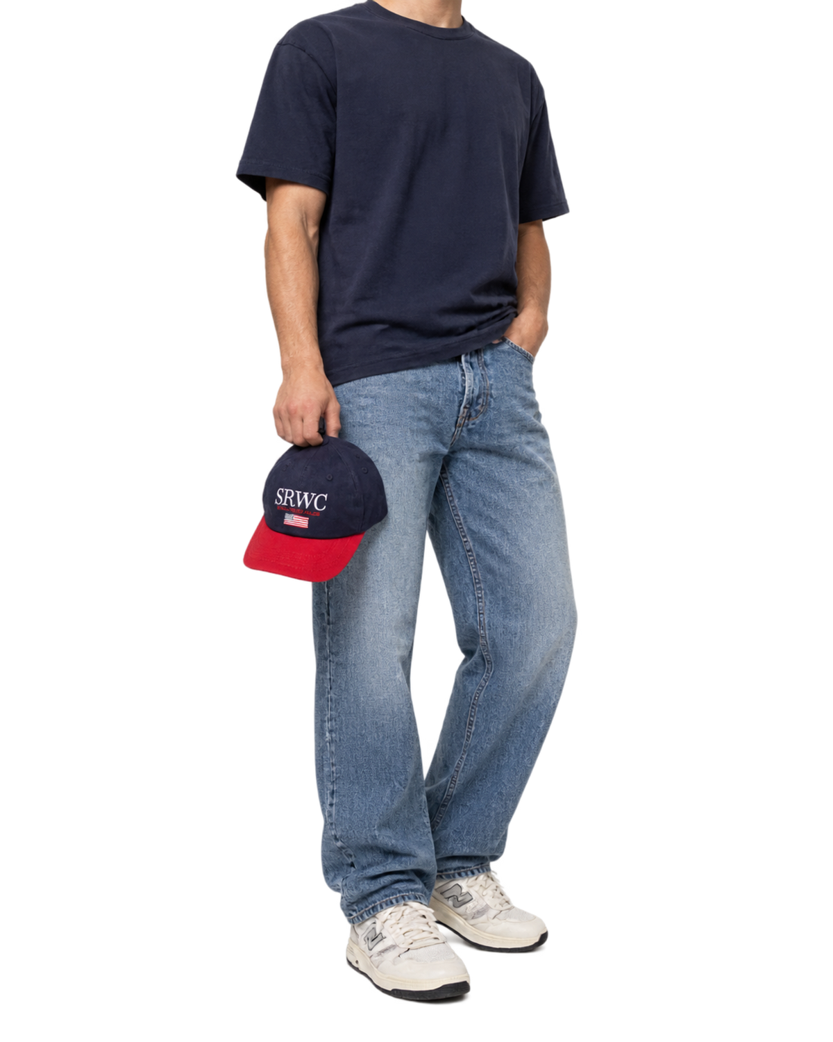 Nautical Hat - Navy/Ruby/White