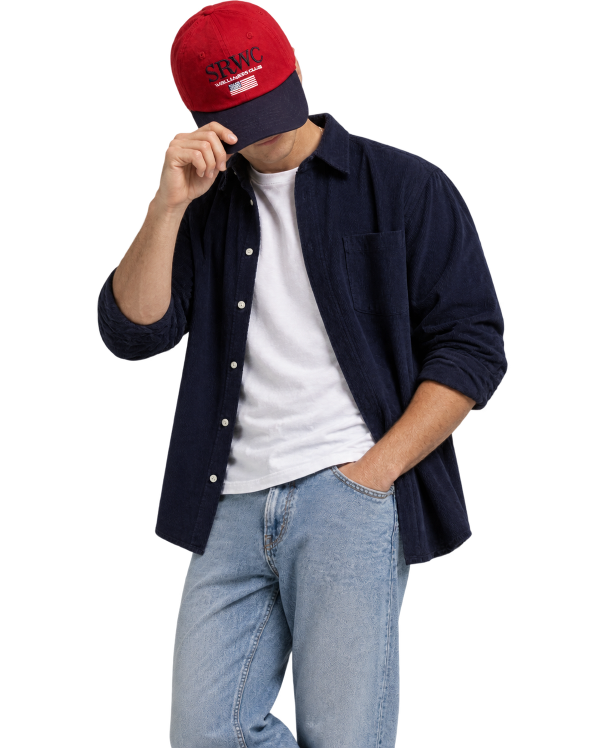 Nautical Hat - Ruby/Navy/White