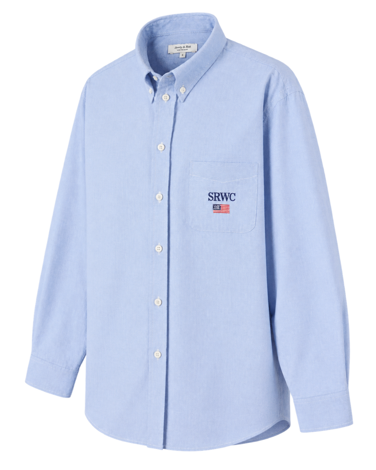 Nautical Oversized Oxford Shirt - Blue