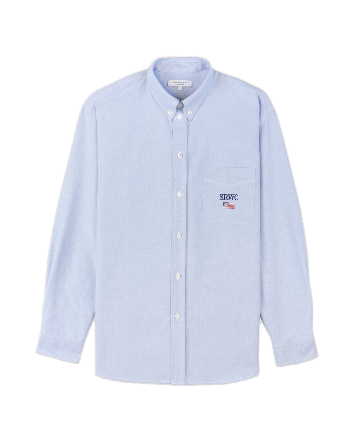 Nautical Oversized Oxford Shirt - Blue