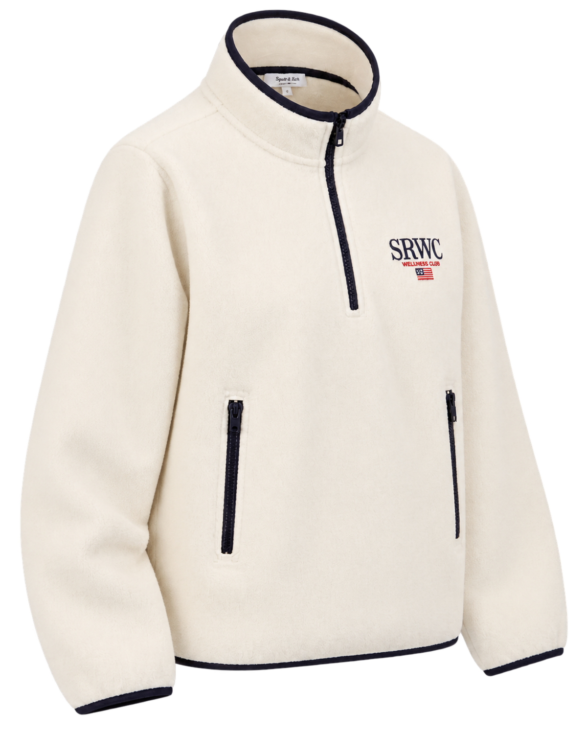 Nautical Polar Quarter Zip - Ecru