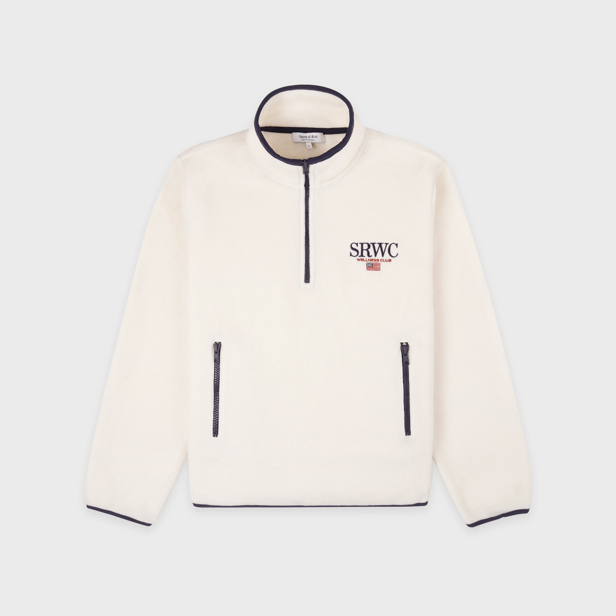 Nautical Polar Quarter Zip - Ecru