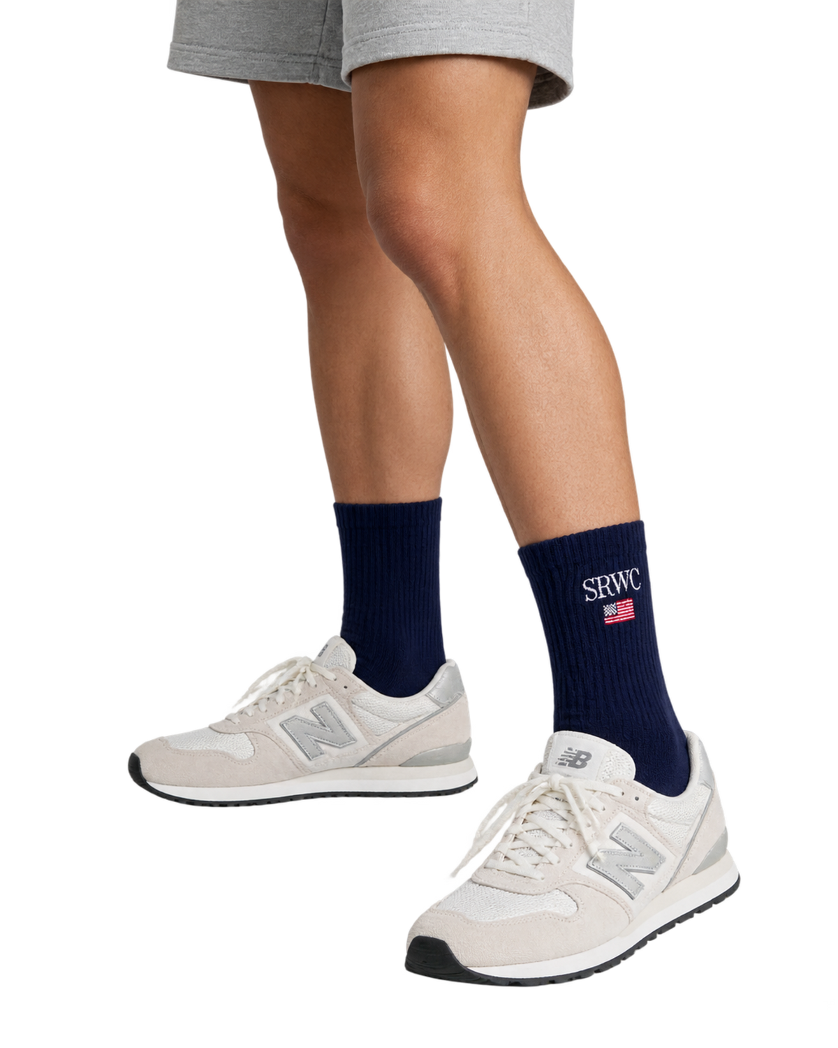 Nautical Socks - Navy/White/Ruby