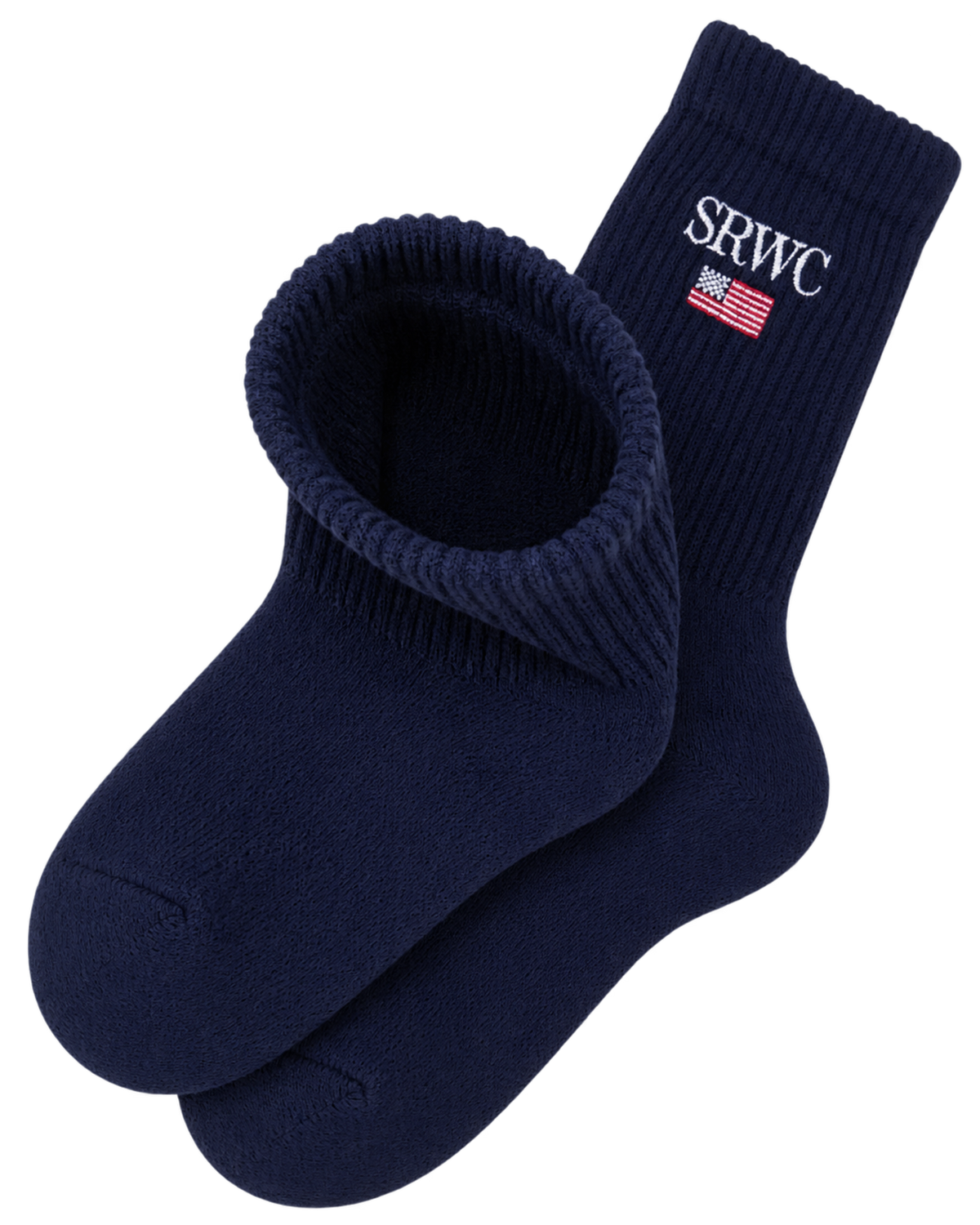 Nautical Socks - Navy/White/Ruby