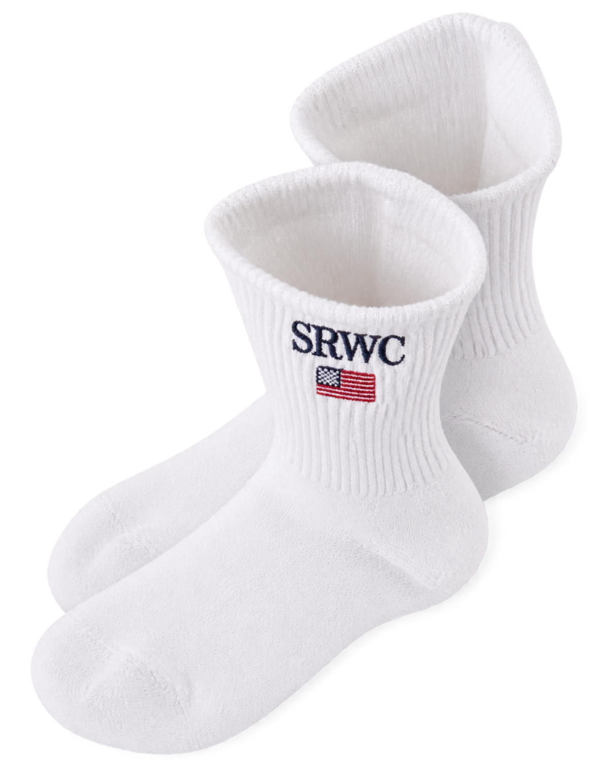 Nautical Socks - White/Navy/Ruby
