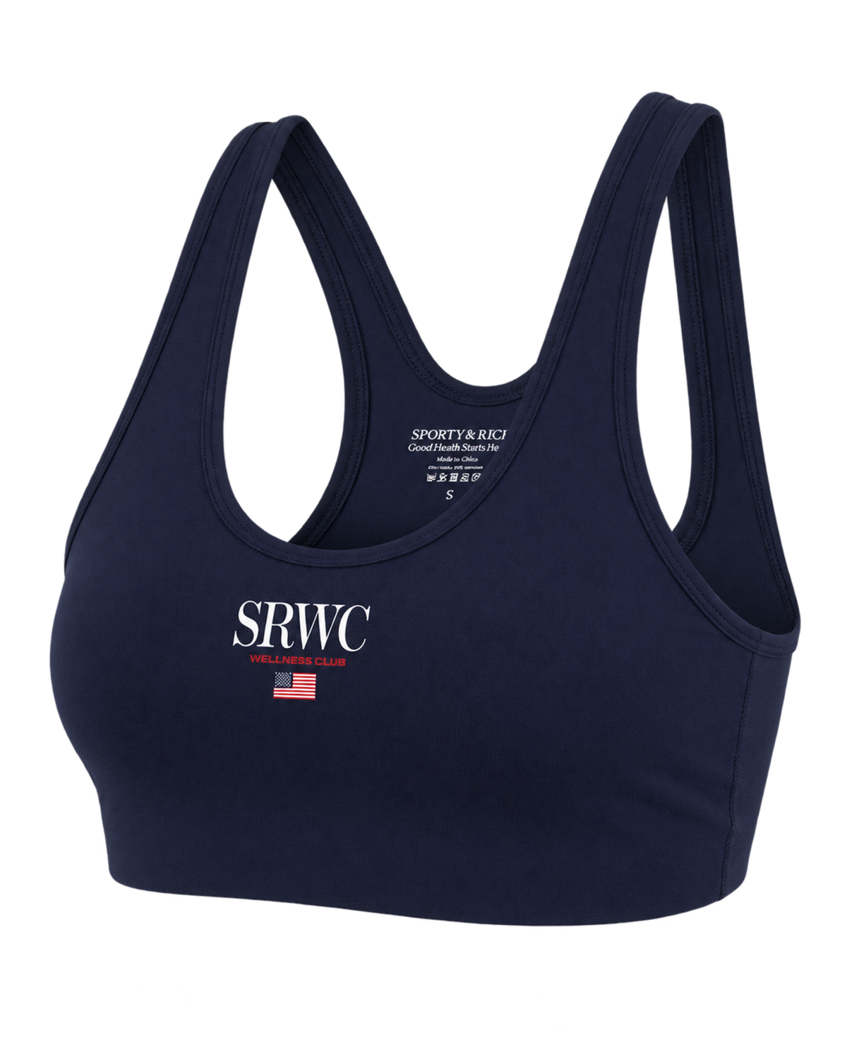 Nautical Sports Bra - Navy