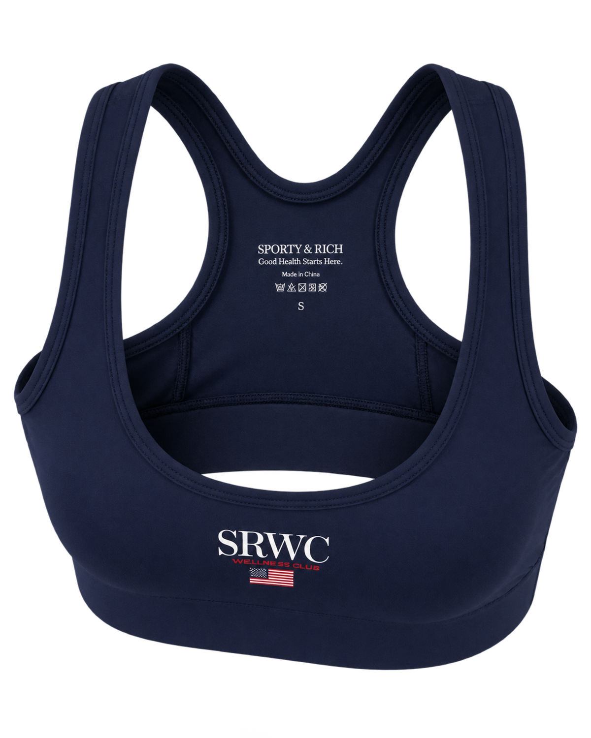 Nautical Sports Bra - Navy