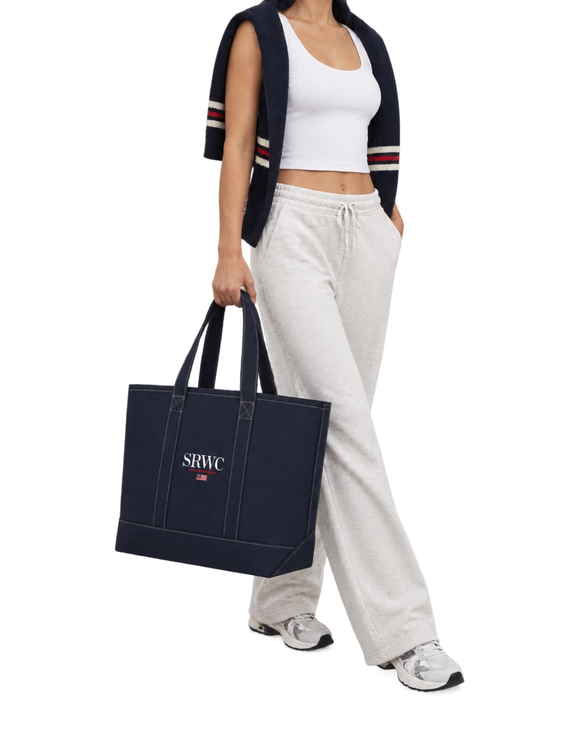 Nautical Tote Bag - Navy