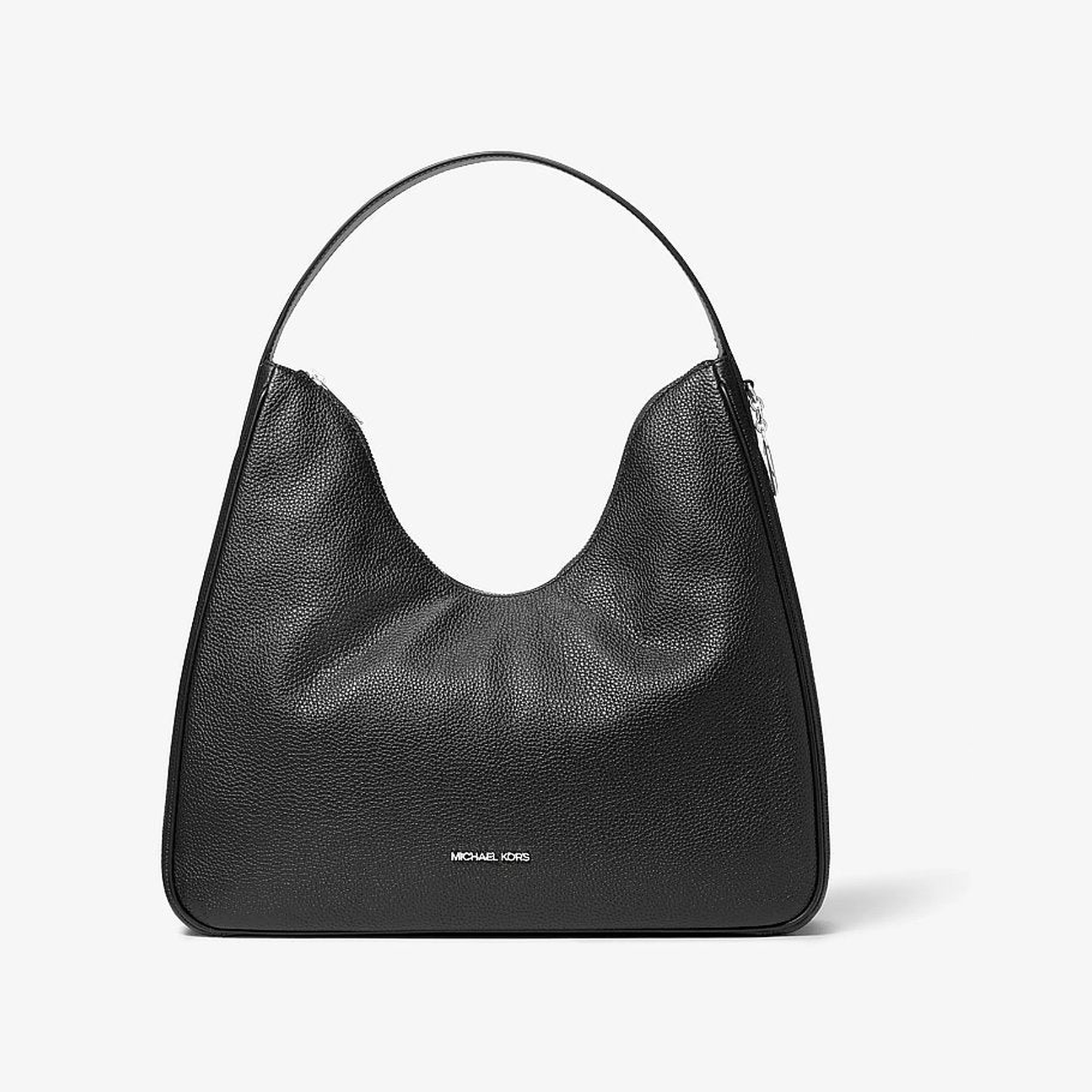 Nayla Medium Pebbled Leather Hobo Shoulder Bag