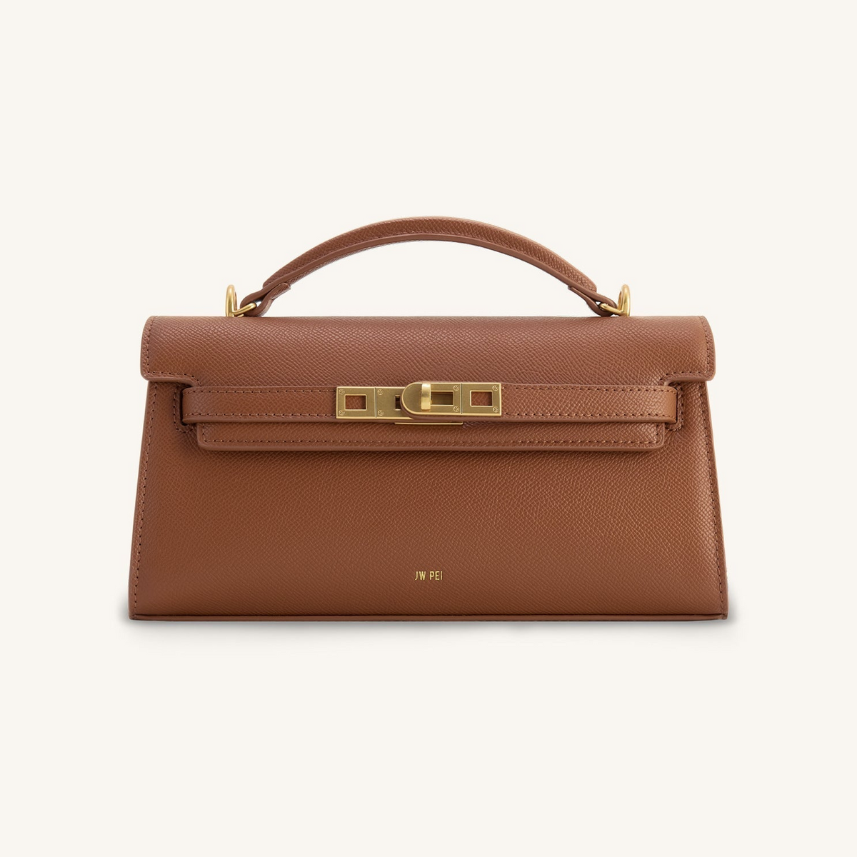 Noor Top Handle Bag - Brown