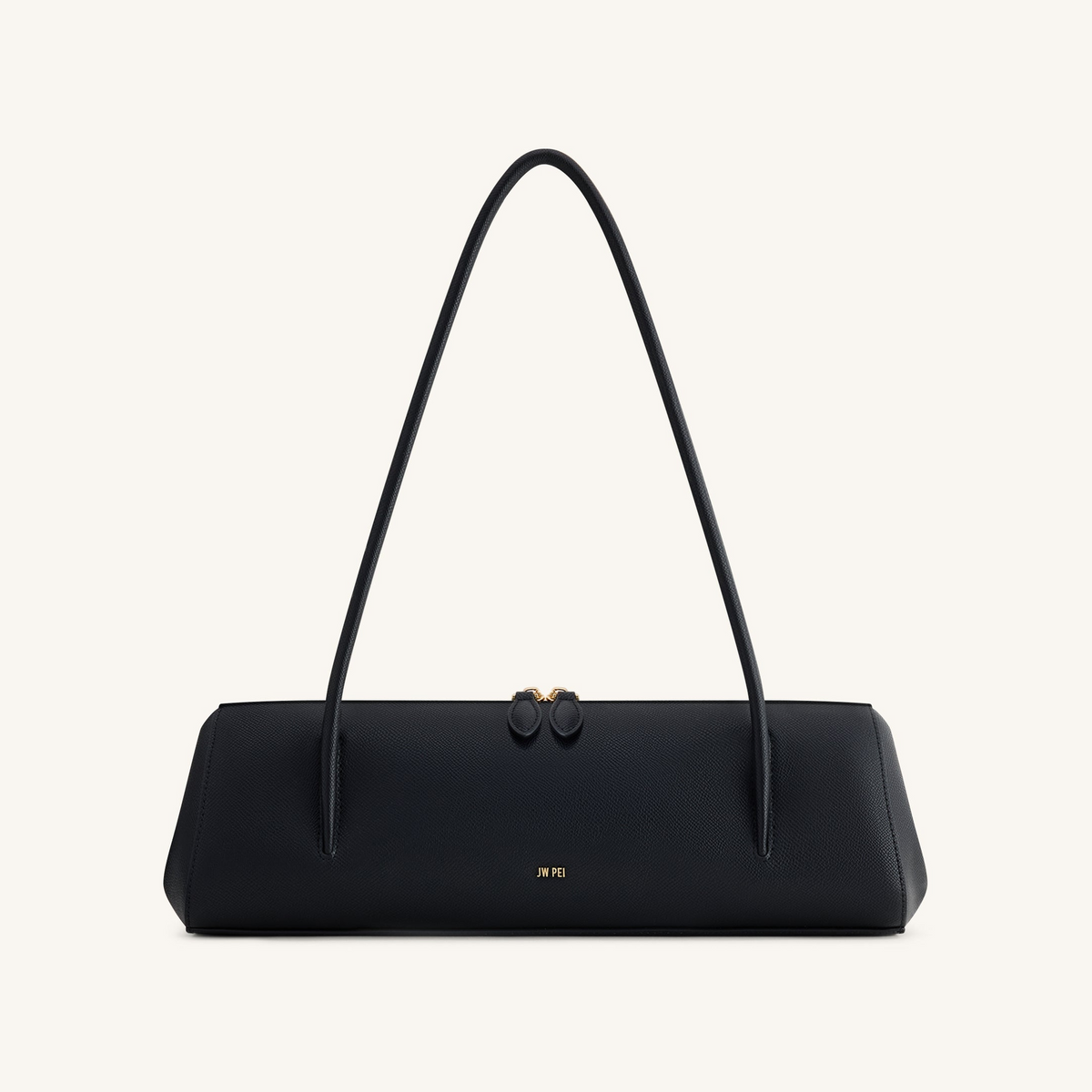 Nova Minimalist Shoulder Bag - Jet Black