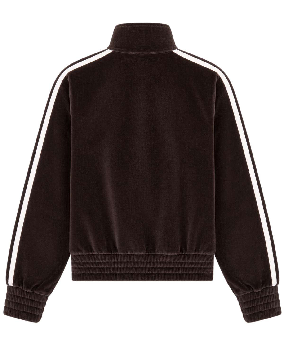 NY Crest Elio Velour Track Jacket - Chocolate
