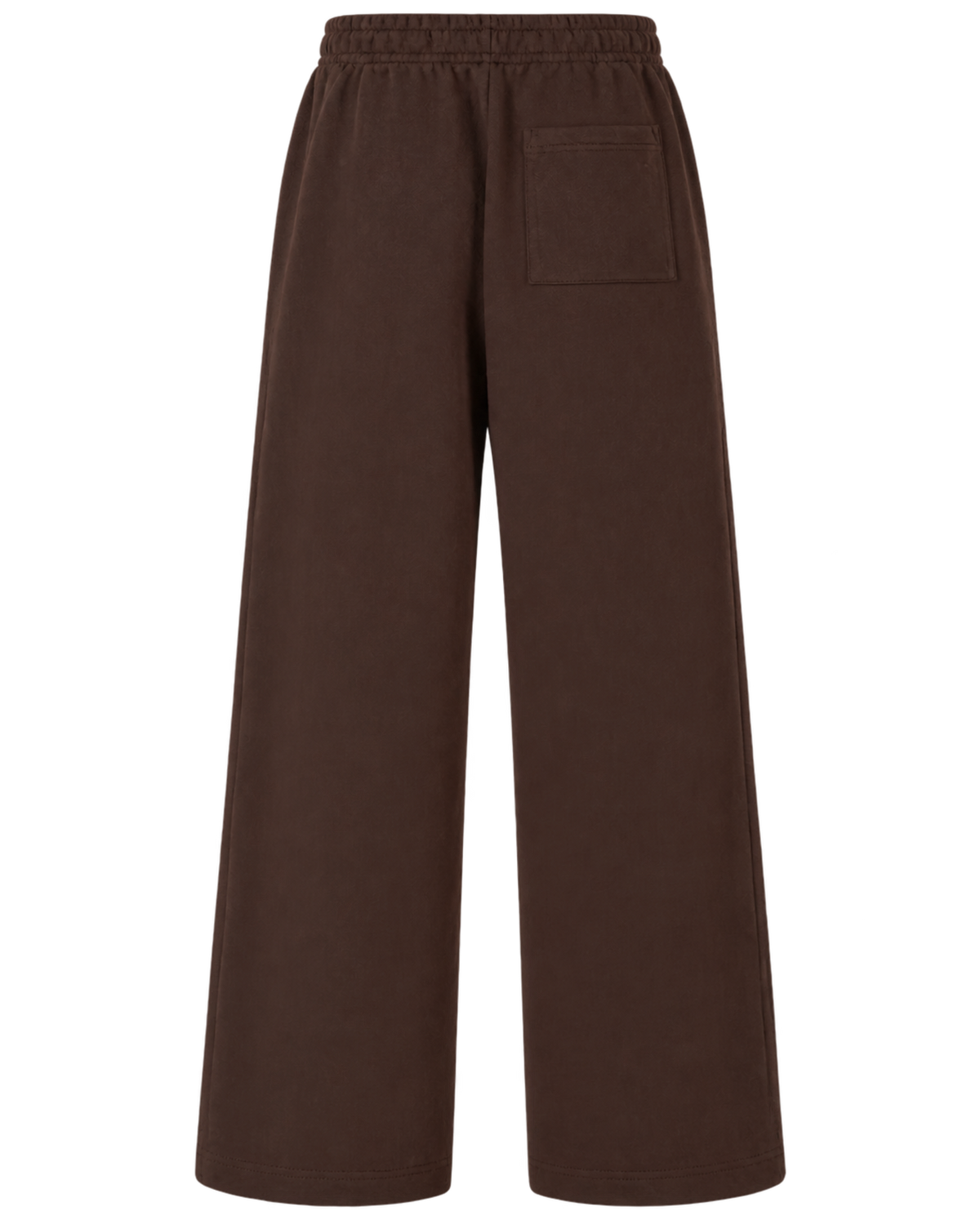 NY Crest Embroidered Wide Sweatpant - Chocolate